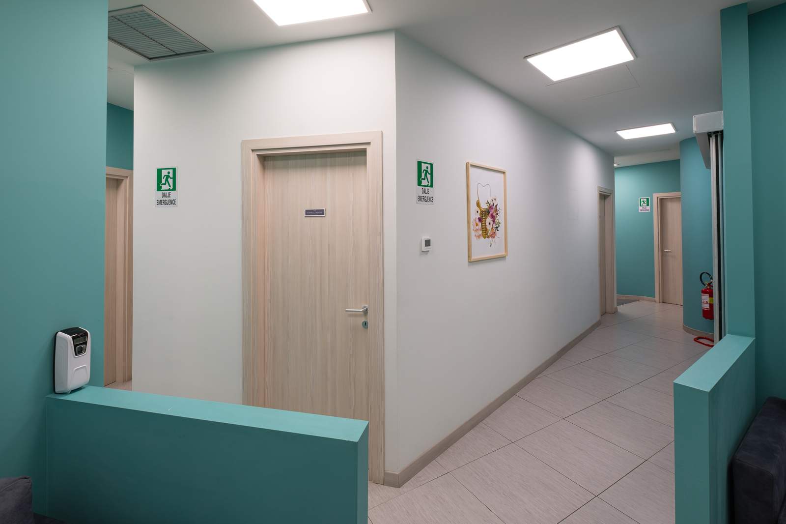 Interior of a partner dental clinic in Tirana, Albania