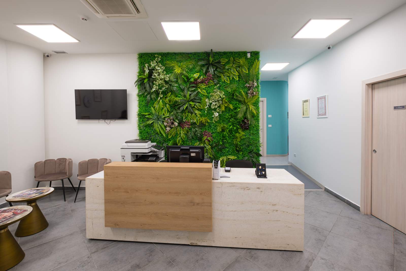 Interior of a partner dental clinic in Tirana, Albania